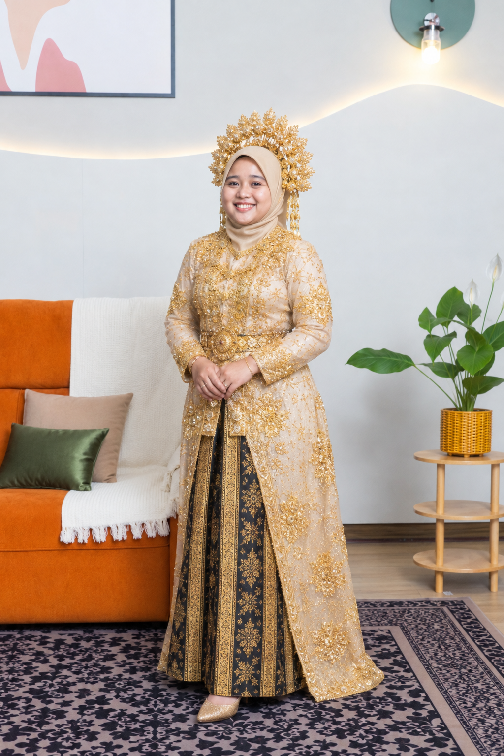 Foto mempelai wanita